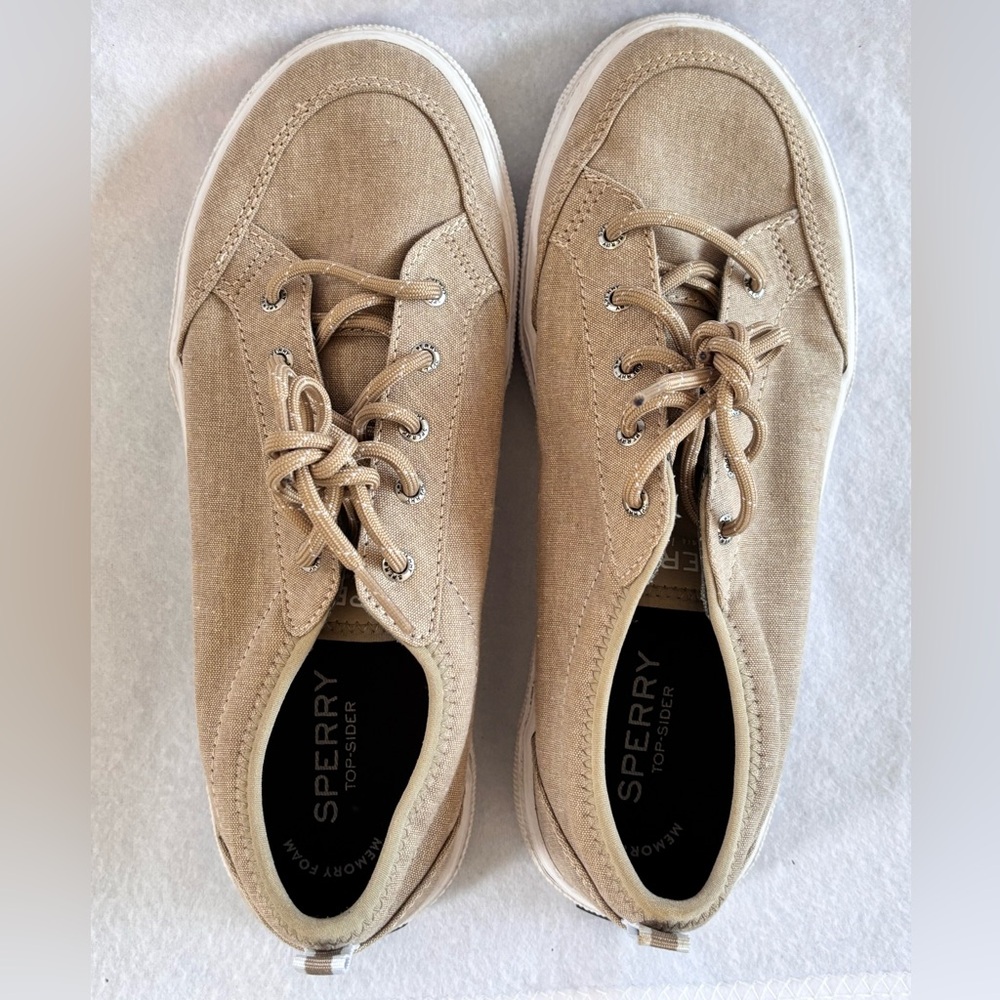 Sperry Top-Sider Men's Tan Casual Boat Shoes Size 5 {Equiv Womens 6.5}